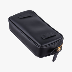 Pre-owned Miu Miu Logo belt Black leather bum bag/waist bag | stylenewstar