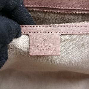 Pre-owned Gucci Bamboo Bullet Pink Leather 338989 shoulderbag | stylenewstar