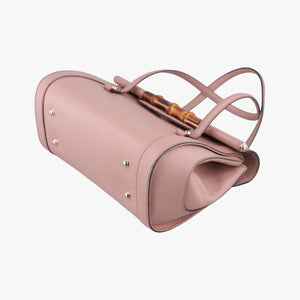 Pre-owned Gucci Bamboo Bullet Pink Leather 338989 shoulderbag | stylenewstar