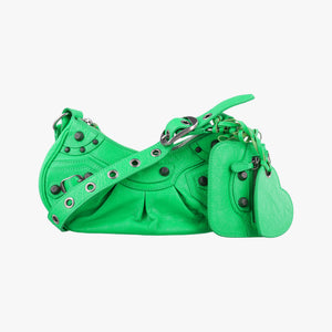 Secondhand Balenciaga Le Cagole Green lambskin shoulderbag | stylenewstar