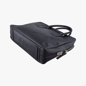 Secondhand Prada business bag briefcase Black SAFFIANO Leather 2VE363 handbag | stylenewstar