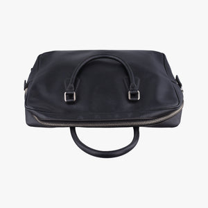 Secondhand Prada business bag briefcase Black SAFFIANO Leather 2VE363 handbag | stylenewstar