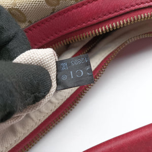 Pre-owned Gucci Miss GG Hobo khaki canvas×leather 326514 shoulderbag | stylenewstar