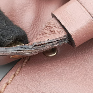 Pre-owned Valentino Rockstud PinkBrown Leather shoulderbag | stylenewstar