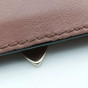 Pre-owned Valentino Rockstud PinkBrown Leather shoulderbag | stylenewstar