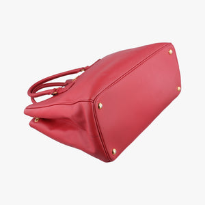 Pre-owned Prada Galleria Red SAFFIANO Leather BN1786 handbag | stylenewstar