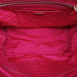 Pre-owned Prada Galleria Red SAFFIANO Leather BN1786 handbag | stylenewstar