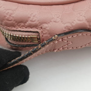 Pre-owned Gucci Bree Microguccissima Pink Leather 449413 shoulderbag | stylenewstar