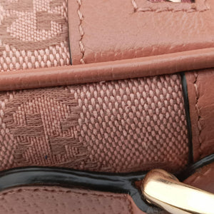 Pre-owned Gucci OPHIDIA Pink canvas×leather 574493 shoulderbag | stylenewstar