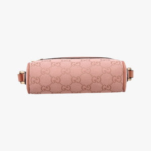 Pre-owned Gucci OPHIDIA Pink canvas×leather 574493 shoulderbag | stylenewstar