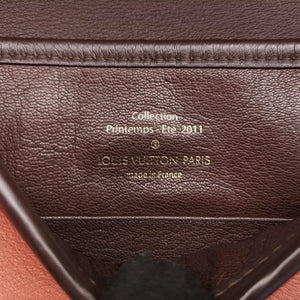 Pre-owned Louis Vuitton Collection Trapezio Pink×Brown leather M97086 shoulderbag | stylenewstar
