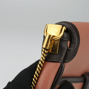 Pre-owned Louis Vuitton Collection Trapezio Pink×Brown leather M97086 shoulderbag | stylenewstar
