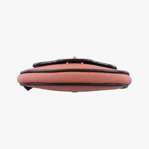 Pre-owned Louis Vuitton Collection Trapezio Pink×Brown leather M97086 shoulderbag | stylenewstar