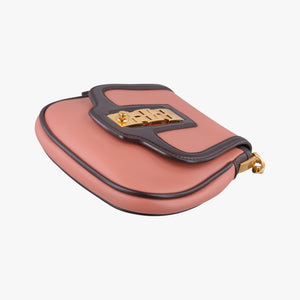 Pre-owned Louis Vuitton Collection Trapezio Pink×Brown leather M97086 shoulderbag | stylenewstar