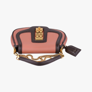 Pre-owned Louis Vuitton Collection Trapezio Pink×Brown leather M97086 shoulderbag | stylenewstar