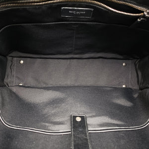 Pre-owned Yves Saint Laurent Briefcase Black Leather 346100 handbag | stylenewstar