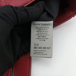 Pre-owned VERSACE Medusa Red Leather handbag | stylenewstar