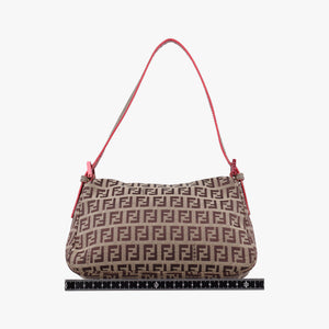 Pre-owned Fendi Baguette Camel Canvas 8BR180 handbag | stylenewstar