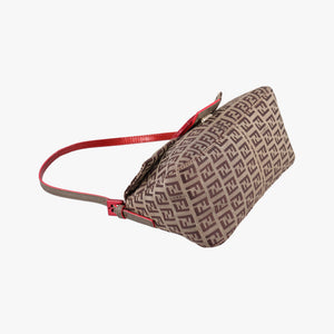 Pre-owned Fendi Baguette Camel Canvas 8BR180 handbag | stylenewstar