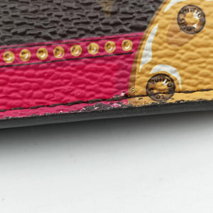Pre-owned Louis Vuitton Pochette Weekend brown×Fuchsia Pink Monogram Canvas M62456 shoulderbag | stylenewstar