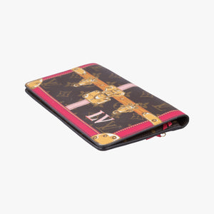 Pre-owned Louis Vuitton Pochette Weekend brown×Fuchsia Pink Monogram Canvas M62456 shoulderbag | stylenewstar