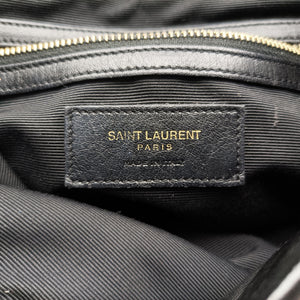 Secondhand Yves Saint Laurent Festival Fringe Backpack Black velour 421943 backpack/rucksack | stylenewstar