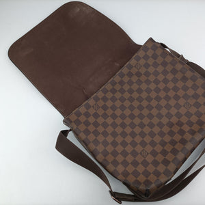 Pre-owned Louis Vuitton BROOKLYN MM EBENE Damier Canvas N51211 shoulderbag | stylenewstar