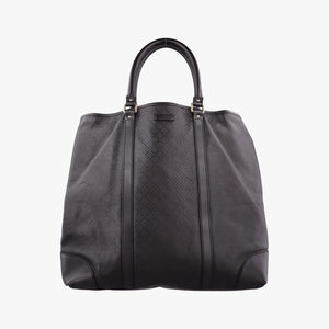 Pre-owned Gucci Diamante tote Dark Brown leather 223668 handbag | stylenewstar