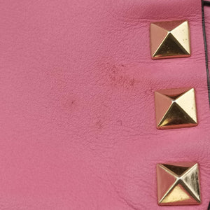 Pre-owned Valentino Rockstud Pink Leather backpack/rucksack | stylenewstar
