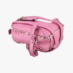 Pre-owned Valentino Rockstud Pink Leather backpack/rucksack | stylenewstar