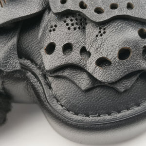 Pre-owned Christian Dior 30 Montaigne Removable Black Lambskin bum bag/waist bag | stylenewstar