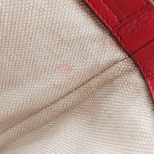 Pre-owned Gucci Soho Red Leather 369176 shoulderbag | stylenewstar