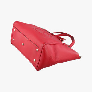 Pre-owned Gucci Soho Red Leather 369176 shoulderbag | stylenewstar