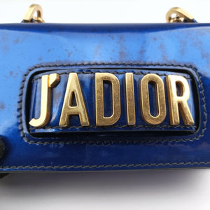 Vintage Christian Dior J'adior Blue Patent shoulderbag | stylenewstar
