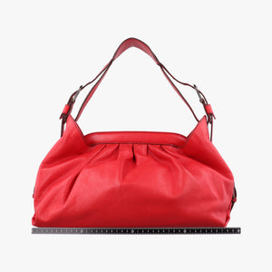 Pre-owned Fendi Toile de Cuir Red Leather 8BR579 handbag | stylenewstar