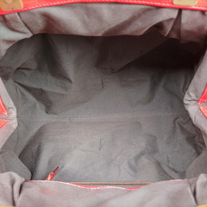 Pre-owned Fendi Toile de Cuir Red Leather 8BR579 handbag | stylenewstar