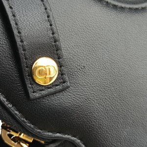 Pre-owned Christian Dior 30 Montaigne Removable Black Lambskin bum bag/waist bag | stylenewstar