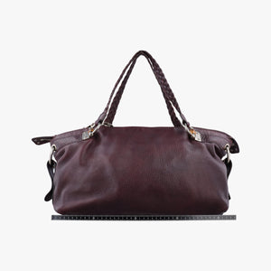 Secondhand Gucci Medium Bamboo Burgundy Leather 232959 handbag | stylenewstar