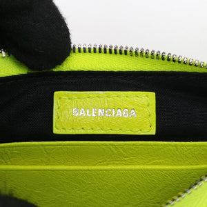 Pre-owned Balenciaga Le Cagole Green lambskin shoulderbag | stylenewstar