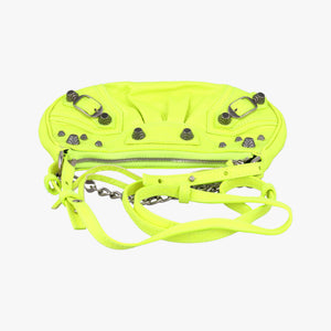 Pre-owned Balenciaga Le Cagole Green lambskin shoulderbag | stylenewstar