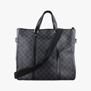 Vintage Louis Vuitton TADAO Noir Damier Graphite N51192 shoulderbag | stylenewstar