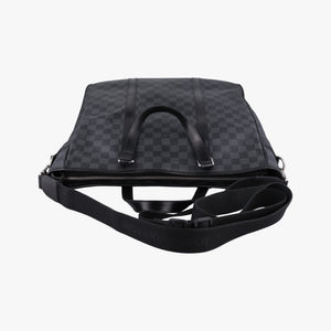 Vintage Louis Vuitton TADAO Noir Damier Graphite N51192 shoulderbag | stylenewstar