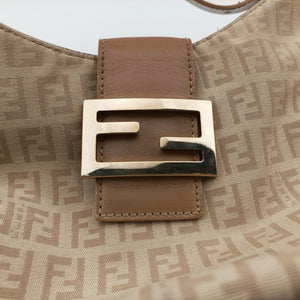 Secondhand Fendi Zucchino Beige canvas 8BR036 handbag | stylenewstar