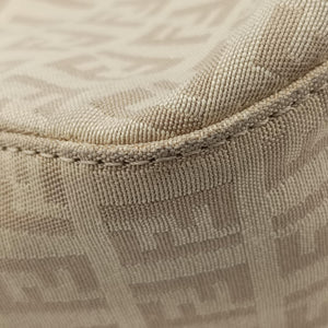 Secondhand Fendi Zucchino Beige canvas 8BR036 handbag | stylenewstar
