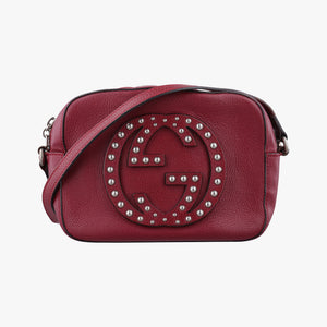 Pre-owned Gucci Soho Burgundy Leather 308364 shoulderbag | stylenewstar