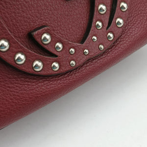 Pre-owned Gucci Soho Burgundy Leather 308364 shoulderbag | stylenewstar