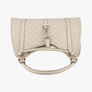 Pre-owned Gucci New Jackie White Leather 203494 handbag | stylenewstar