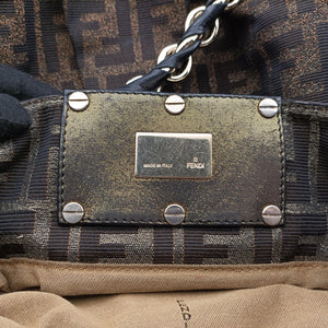 Vintage Fendi Mia Brown canvas 8BR616 handbag | stylenewstar