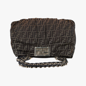 Vintage Fendi Mia Brown canvas 8BR616 handbag | stylenewstar