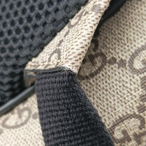 Pre-owned Gucci Kingsnake Print Brown PVC coated canvas×leather 419584 backpack/rucksack | stylenewstar